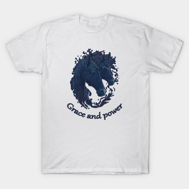 Grace and power, horse T-Shirt by ElArrogante